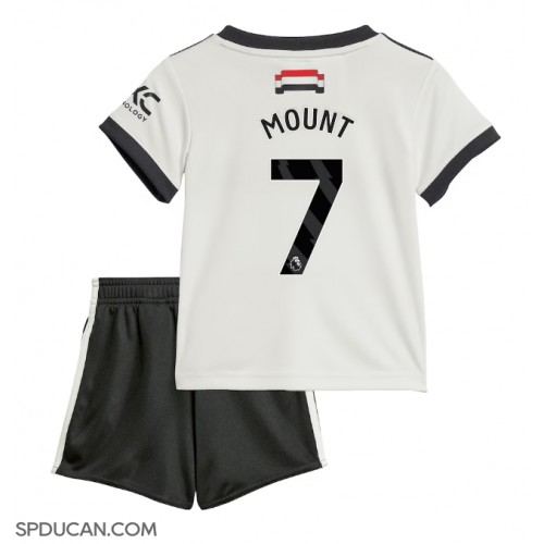 Dječji Nogometni Dres Manchester United Mason Mount #7 Rezervni 2024-25 Kratak Rukav (+ Kratke hlače)